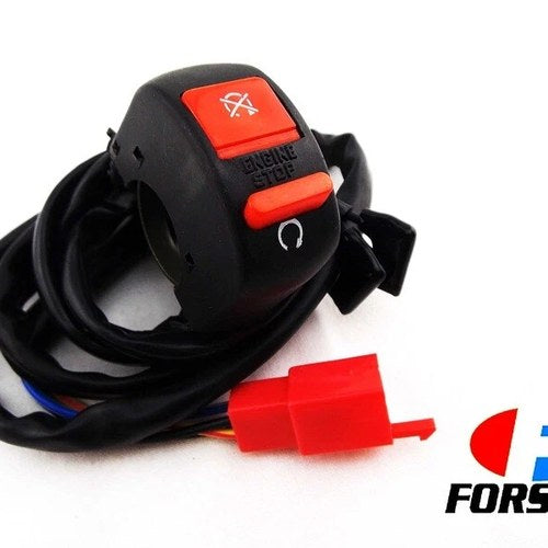 Honda Style ON Off Start Stop Button Kill Handlebar Switch Block Assembly