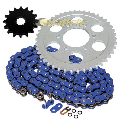 Blue O-Ring Drive Chain & Sprockets Kit for Suzuki GSX-R1100W 1995 1996 97 1998