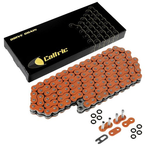 O-Ring Orange Drive Chain for Kawasaki EX250F Ninja 250R 1988-1990 1992-2012