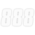 Factory Effex FX Factory Number 8 - White - 4" | 08-90018