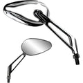 Parts Unlimited Mirror - Teardrop - Chrome | 17069