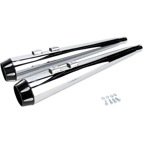 Bassani Xhaust Megaphone Mufflers - Fluted - Performance Baffle | FLH-517RL