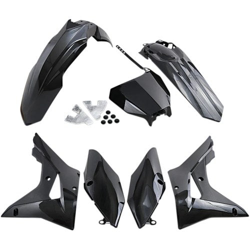 UFO Replacement Body Kit - Black - 19-20 CRF250RX/17-20 CRF450RX | HOKIT120001