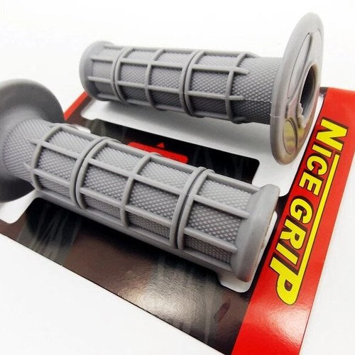 Kawasaki MX Enduro Trail Jbs Grey Hand Grip Set Left Right Pair Handlebar Grips