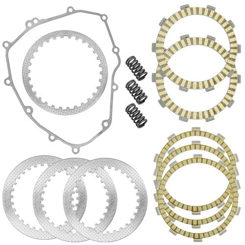 Caltric Clutch Friction Steel Plates Kit for Kawasaki Z400 ER400D 2019 - 2022