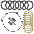 Clutch Friction w/ Steel Plates springs Gasket Kit for Kawasaki KX125 1997-2002