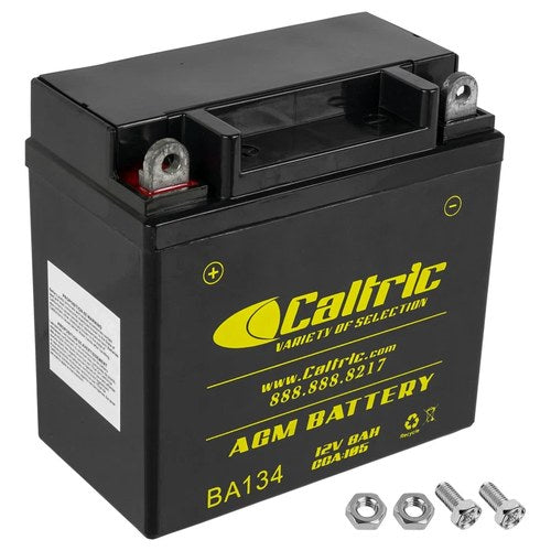 Caltric YB9-A YB9-B 12V 8Ah CCA105 Agm Battery for Aprillia Cagiva Piaggio