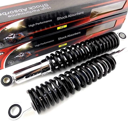 Kawasaki KE100 82-01 350mm Jbs BLACK/CHROME Rear Shock Absorbers NC