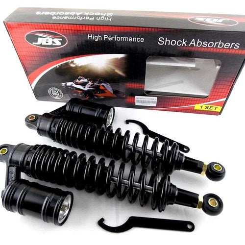 Yamaha XT500 380mm Jbs Rear Air Nitrogen Cell Shock Absorbers Blk