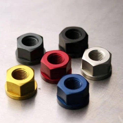 Driven Racing 6 PC Anodized Sprocket Nut Set Gsxr 600/750 1000 More