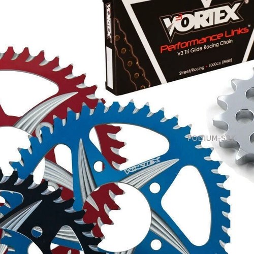 Suzuki 2006-2010 GSXR600 Vortex 520 Black Chain & CAT5 Sprocket Kit 16-43
