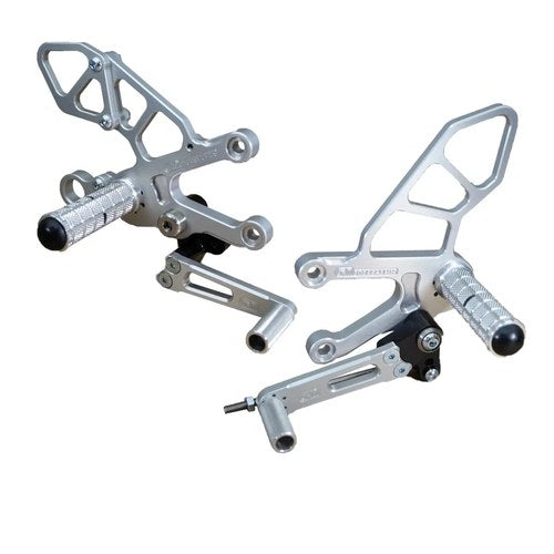 Aprilia 2011-2016 Tuono V4 Woodcraft Racing Rearsets / Footpeg Kit - Std Shift