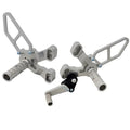 Ducati 2007-2011 848 / 1098 / 1198 Woodcraft Silver Rearsets - Standard Kit