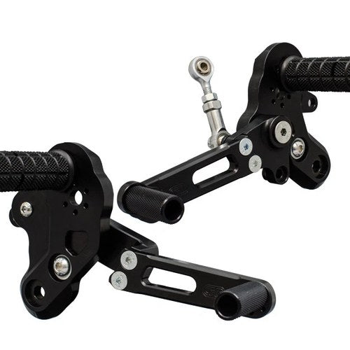 Kawasaki 2017-2022 Z125 Woodcraft Racing Rearsets / Footpegs - Standard Shift