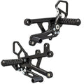 Yamaha 2017-2024 YZF-R6 Woodcraft Racing Rearsets / Footpegs - Standard Shift