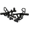 Yamaha 2006-2024 YZF-R6 Woodcraft Racing Rearsets / Footpegs - Reverse Shift