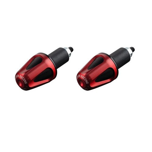 Driven Racing D-AXIS V2 Weighted Universal Bar Ends Red - DXB-RD
