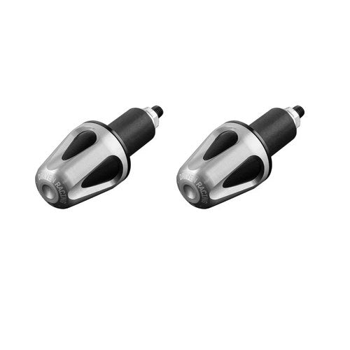 Driven Racing D-AXIS V2 Weighted Universal Bar Ends Silver - DXB-SL
