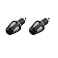 Driven Racing D-AXIS V2 Weighted Universal Bar Ends BLACK/SILVER - DXB-BK2