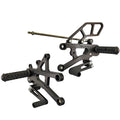 Triumph 2006-2012 675 Woodcraft Racing Rearsets / Footpegs - Standard Shift