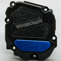 Kawasaki 2011-2025 ZX10R Woodcraft Rhs Ignition Trigger Engine Cover - Blue Pad