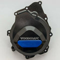 Yamaha R6 2006-2025 Woodcraft Racing Left Side Engine Stator Cover - Blue Plate