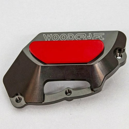 Aprilia 11-23 Tuono V4 Woodcraft Lhs Engine Stator Cover Protector - Red Plate
