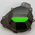 Yamaha 2009-2014 R1 Woodcraft Left Side Engine Stator Cover - Green Plate