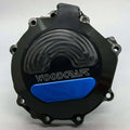 Woodcraft 2006-2010 Kawasaki ZX10R Left Side Engine Stator Cover - Blue Plate