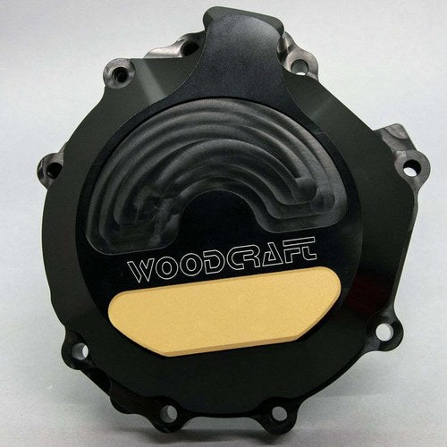Woodcraft 2006-2010 Kawasaki ZX10R Left Side Engine Stator Cover - Gold Plate