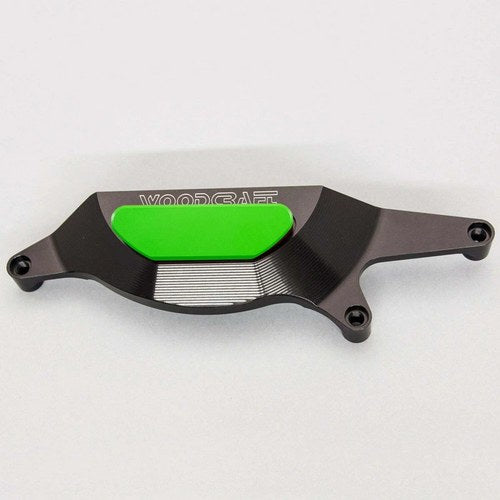 Kawasaki 2018-2023 Ninja 400 Woodcraft Rhs Clutch Cover Protector - Green Plate