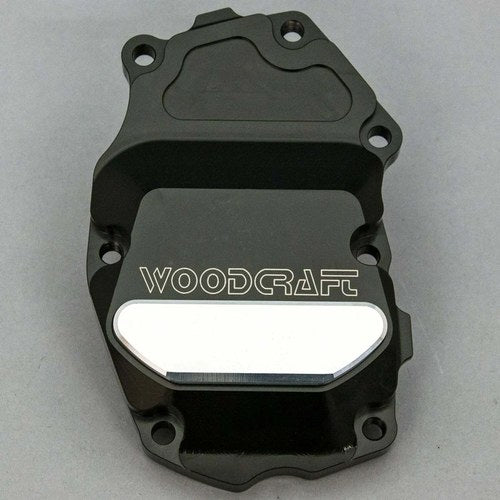 Triumph 2013-17 Daytona 675 Woodcraft Crank / Ignition Trigger Cover Silver Pad