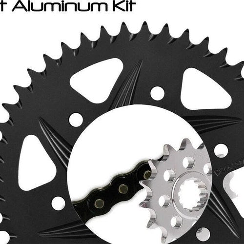Kawasaki 10-13 Ninja 250 Vortex 520 Chain & F5 Alloy Sprocket Kit 14-48 Blk