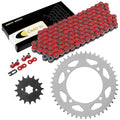 Red Drive Chain And Sprocket Kit for Yamaha XV250 V-Star 250 2008-2018