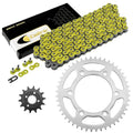 Drive Chain & Sprockets Kit for Honda XR600R 1991 1992 1993 1994-2000 Yellow