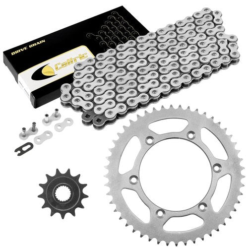 Drive Chain & Sprockets Kit for Yamaha YZ250F 2005 2006 2007-2009 2011 White