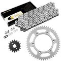 Drive Chain & Sprockets Kit for Yamaha TTR230 TT-R230 2005-2016 White