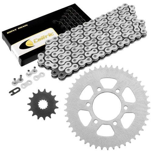 Drive Chain & Sprockets Kit for Kawasaki EX650 Ninja 650R 2006 2007 2008-2016