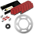 Red O-Ring Drive Chain & Sprockets Kit for Suzuki RM125 1997 1998 1999 2005