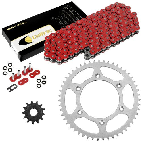 Red O-Ring Drive Chain & Sprocket Kit for Honda CRF450X 2005-2016