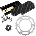 Black O-Ring Drive Chain & Sprockets Kit for Honda XR250L 1991 92 93 94 95 1996