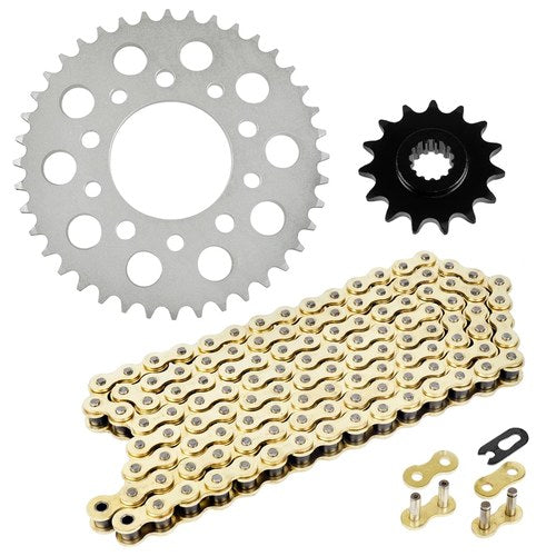 Gold Drive Chain & Sprockets Kit fits Honda CB500 1994 1995 1996 1997 1998-2003