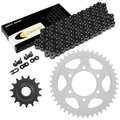 Black Drive Chain And Sprocket Kit for Kawasaki ZR1000G Z1000 Abs 2014-2018