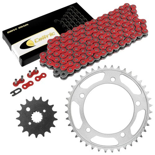 Red Drive Chain And Sprocket Kit for Suzuki SV1000 SV1000S 2003-2007