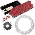 Red Drive Chain And Sprocket Kit for Honda VFR800 VFR800A Interceptor 800 Abs