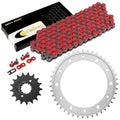 Red Drive Chain And Sprocket Kit for Honda VFR800Fi Interceptor 800 1998-2001
