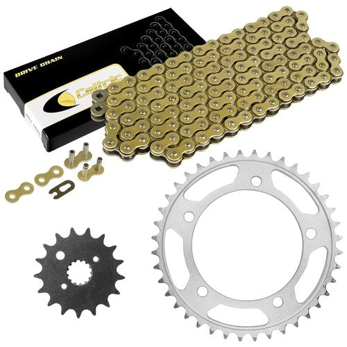 Drive Chain & Sprockets Kit for Suzuki SV1000 SV1000S 2003 2004 2005-2007 Gold
