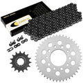 Black Drive Chain And Sprocket Kit for Honda CBR600F 1987 1988 1989 1990