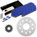Blue O-Ring Drive Chain & Sprockets Kit for Honda CBR600F Hurricane 1987-1990