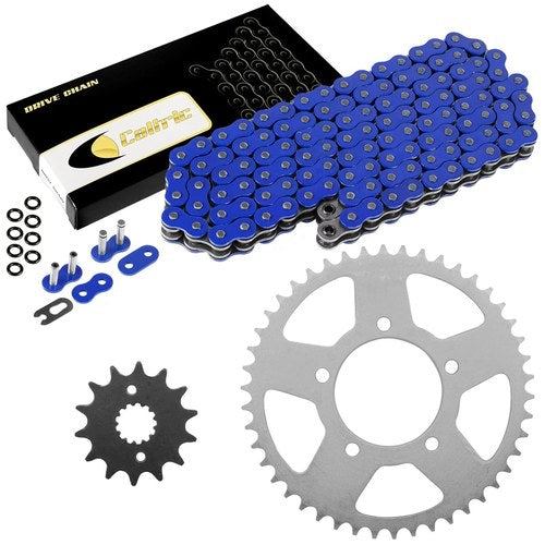 Blue O-Ring Drive Chain & Sprocket Kit for Suzuki GSX600F Katana 600 1989-1991